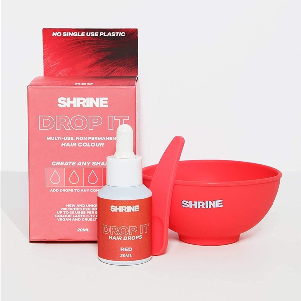 Shrine Drop It Red Hair Dye Kit Semi-Permanent